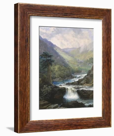 Romantic Landscape with Waterfall-George Beetholme-Framed Giclee Print