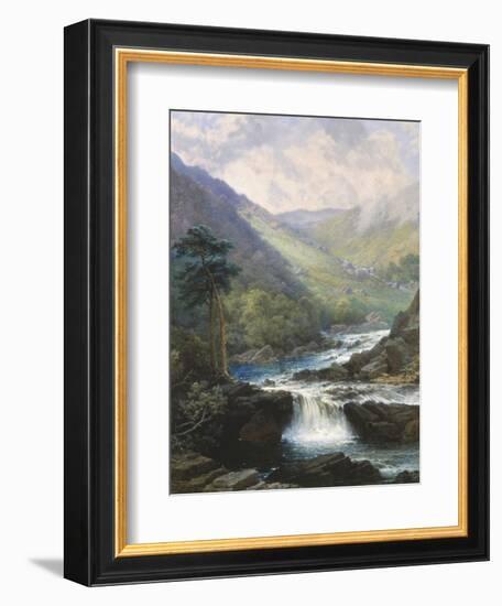 Romantic Landscape with Waterfall-George Beetholme-Framed Giclee Print