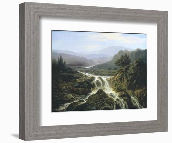 Romantic Landscape-Edouard De Vigne-Framed Giclee Print