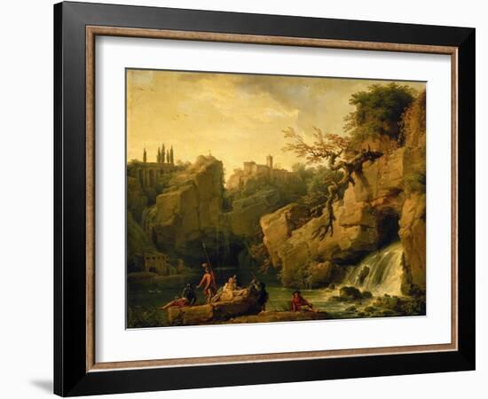 Romantic Landscape-Claude Joseph Vernet-Framed Giclee Print