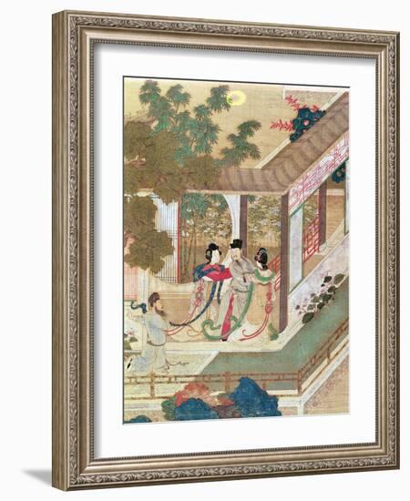 Romantic Meeting, Illustration from a Traditional Chinese Novel-null-Framed Giclee Print