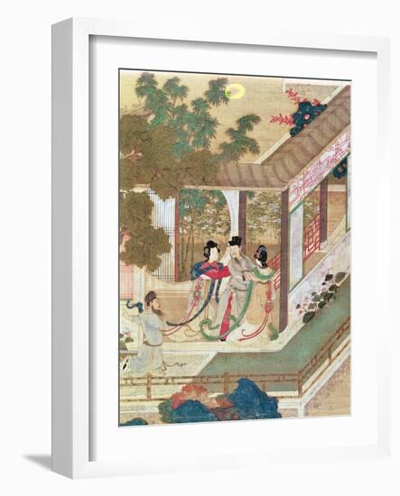 Romantic Meeting, Illustration from a Traditional Chinese Novel-null-Framed Giclee Print