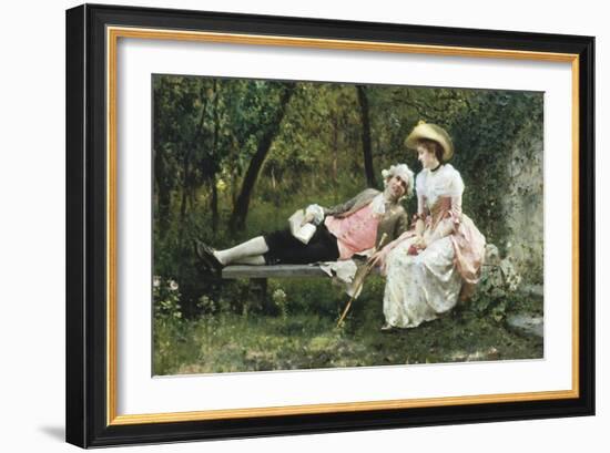 Romantic Meeting-Federigo Andreotti-Framed Giclee Print