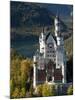 Romantic Neuschwanstein Castle and German Alps During Autumn, Southern Part of Romantic Road, Bavar-Richard Nebesky-Mounted Premium Photographic Print