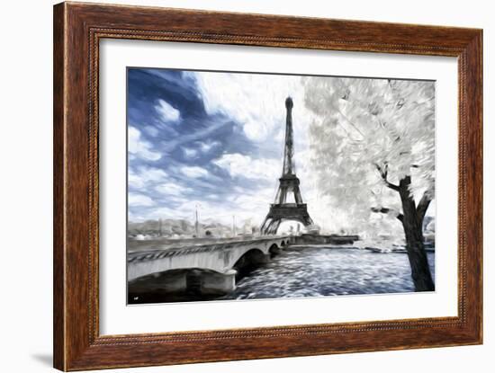 Romantic Paris - In the Style of Oil Painting-Philippe Hugonnard-Framed Giclee Print