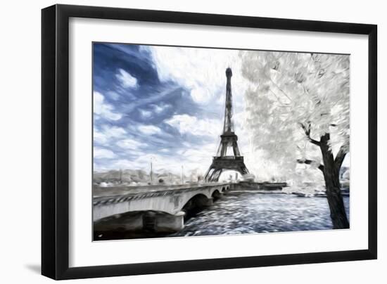 Romantic Paris - In the Style of Oil Painting-Philippe Hugonnard-Framed Giclee Print