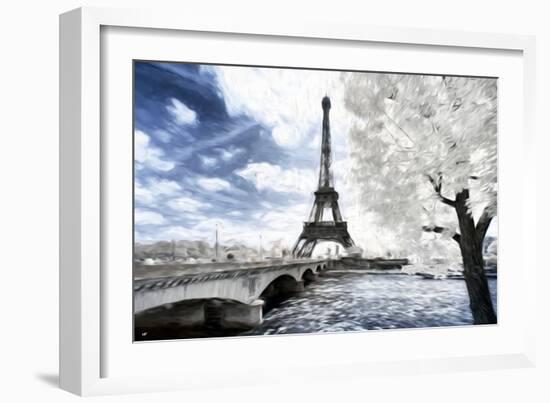 Romantic Paris - In the Style of Oil Painting-Philippe Hugonnard-Framed Giclee Print