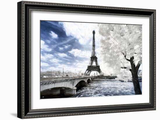 Romantic Paris - In the Style of Oil Painting-Philippe Hugonnard-Framed Giclee Print