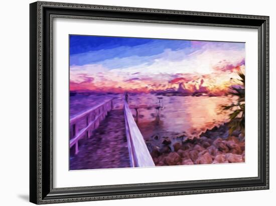 Romantic Pontoon III - In the Style of Oil Painting-Philippe Hugonnard-Framed Giclee Print