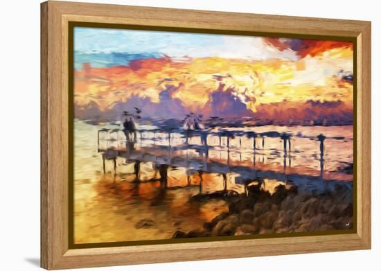 Romantic Pontoon - In the Style of Oil Painting-Philippe Hugonnard-Framed Premier Image Canvas