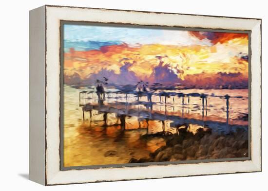 Romantic Pontoon - In the Style of Oil Painting-Philippe Hugonnard-Framed Premier Image Canvas