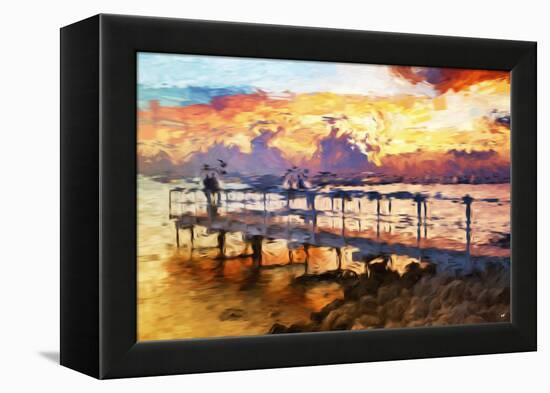 Romantic Pontoon - In the Style of Oil Painting-Philippe Hugonnard-Framed Premier Image Canvas