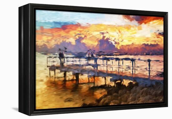 Romantic Pontoon - In the Style of Oil Painting-Philippe Hugonnard-Framed Premier Image Canvas