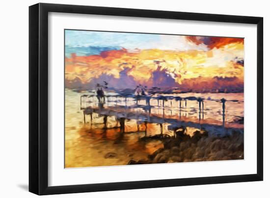 Romantic Pontoon - In the Style of Oil Painting-Philippe Hugonnard-Framed Giclee Print