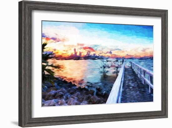 Romantic Pontoon IV - In the Style of Oil Painting-Philippe Hugonnard-Framed Giclee Print