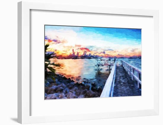 Romantic Pontoon IV - In the Style of Oil Painting-Philippe Hugonnard-Framed Giclee Print