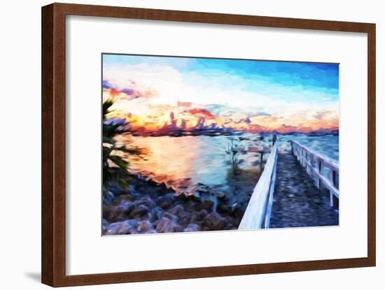 Romantic Pontoon IV - In the Style of Oil Painting-Philippe Hugonnard-Framed Giclee Print