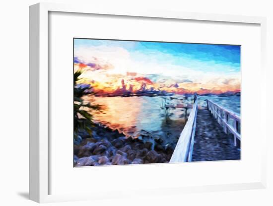 Romantic Pontoon IV - In the Style of Oil Painting-Philippe Hugonnard-Framed Giclee Print