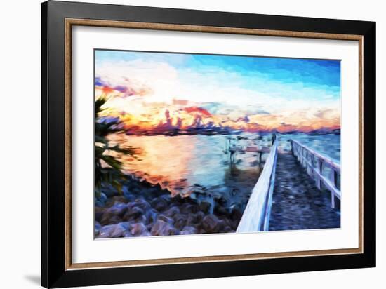 Romantic Pontoon IV - In the Style of Oil Painting-Philippe Hugonnard-Framed Giclee Print