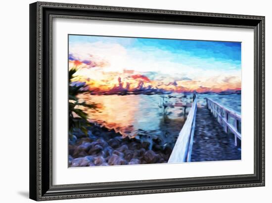 Romantic Pontoon IV - In the Style of Oil Painting-Philippe Hugonnard-Framed Giclee Print