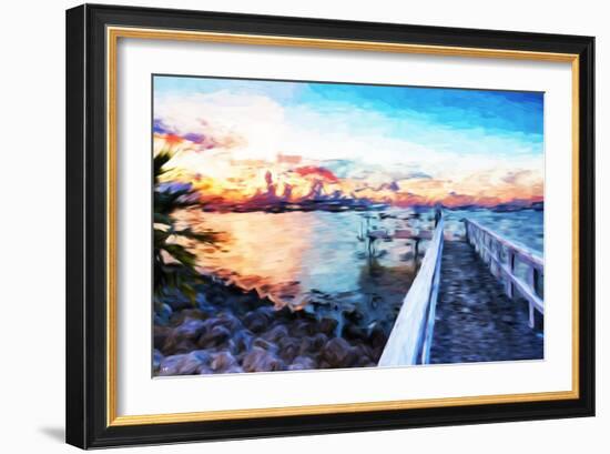 Romantic Pontoon IV - In the Style of Oil Painting-Philippe Hugonnard-Framed Giclee Print