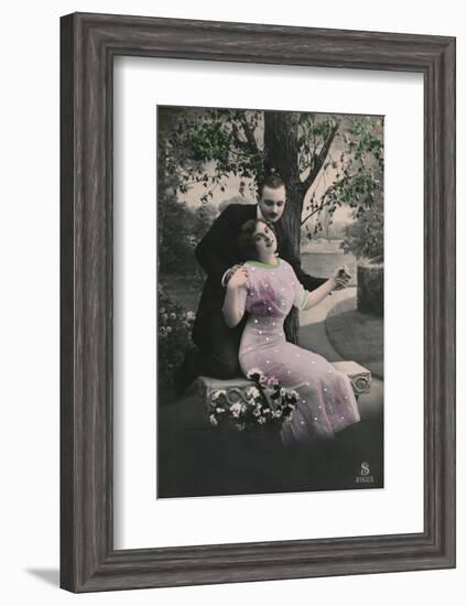 'Romantic postcard', c1910-Unknown-Framed Photographic Print