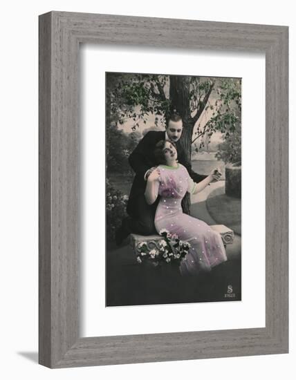 'Romantic postcard', c1910-Unknown-Framed Photographic Print