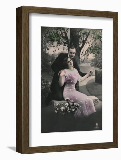 'Romantic postcard', c1910-Unknown-Framed Photographic Print