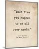 Romantic Quote Poster - Age of Innocence - Edith Wharton-Jeanne Stevenson-Mounted Art Print
