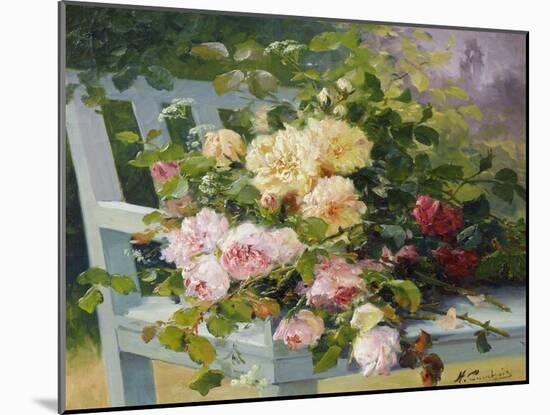 Romantic Roses-Eugene Henri Cauchois-Mounted Giclee Print