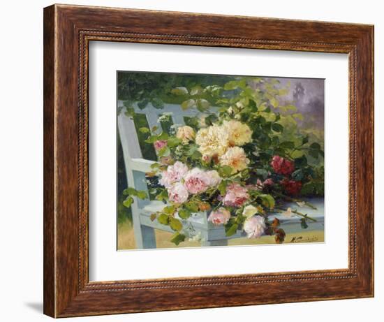 Romantic Roses-Eugene Henri Cauchois-Framed Giclee Print