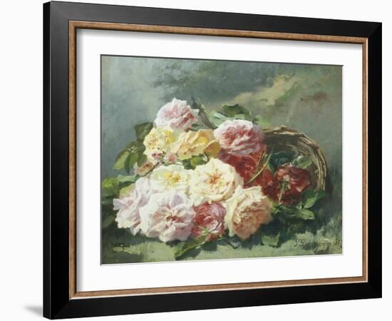 Romantic Roses-Pierre Bourgogne-Framed Giclee Print