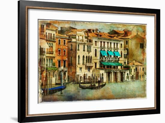 Romantic Venice - Artwork In Painting Style-Maugli-l-Framed Art Print