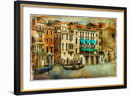 Romantic Venice - Artwork In Painting Style-Maugli-l-Framed Art Print