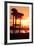 Romantic Walk along the Ocean at Sunset-Philippe Hugonnard-Framed Photographic Print