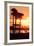 Romantic Walk along the Ocean at Sunset-Philippe Hugonnard-Framed Photographic Print