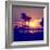 Romantic Walk along the Ocean at Sunset-Philippe Hugonnard-Framed Photographic Print