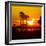 Romantic Walk along the Ocean at Sunset-Philippe Hugonnard-Framed Photographic Print