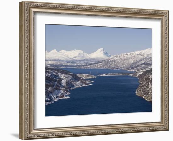 Rombakfjord From Ofoten Railway, Narvik, Nordland, Norway, Scandinavia, Europe-Rolf Richardson-Framed Photographic Print