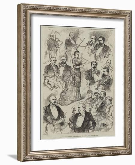 Romberg's Toy Symphony, Performance at St James's Hall-Charles Robinson-Framed Giclee Print