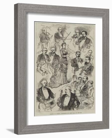 Romberg's Toy Symphony, Performance at St James's Hall-Charles Robinson-Framed Giclee Print