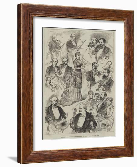 Romberg's Toy Symphony, Performance at St James's Hall-Charles Robinson-Framed Giclee Print