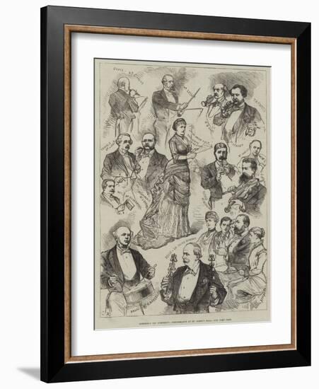 Romberg's Toy Symphony, Performance at St James's Hall-Charles Robinson-Framed Giclee Print