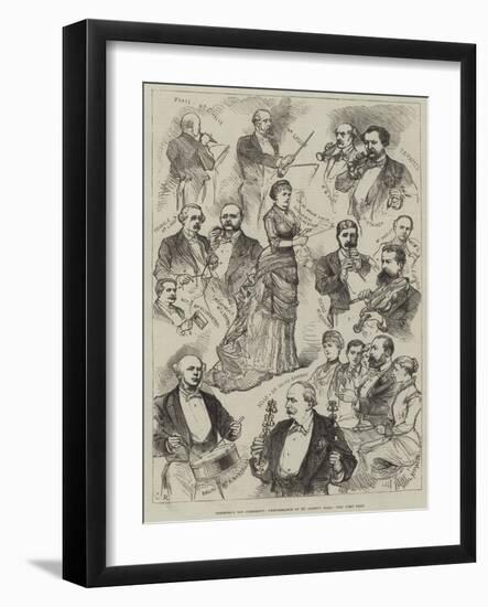 Romberg's Toy Symphony, Performance at St James's Hall-Charles Robinson-Framed Giclee Print