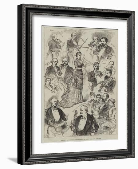 Romberg's Toy Symphony, Performance at St James's Hall-Charles Robinson-Framed Giclee Print
