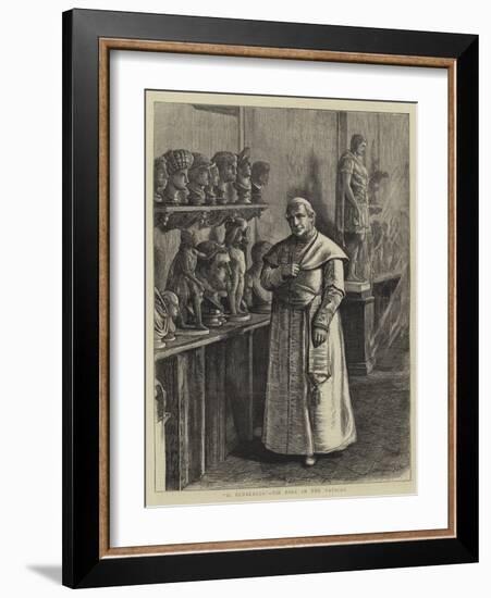 Rome, a Carnival Contrast, Il Penseroso, the Pope in the Vatican-Francis S. Walker-Framed Giclee Print