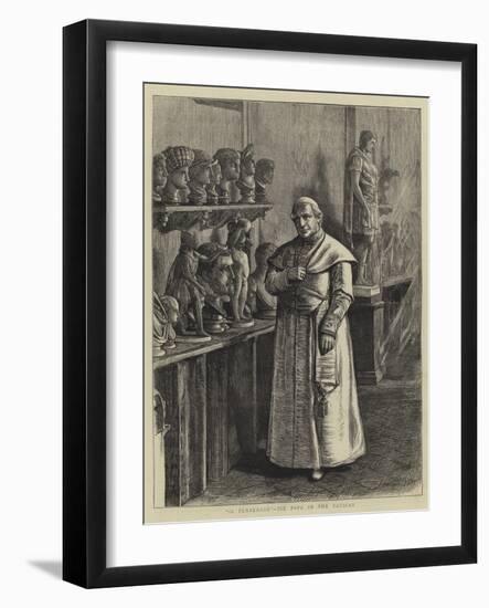 Rome, a Carnival Contrast, Il Penseroso, the Pope in the Vatican-Francis S. Walker-Framed Giclee Print