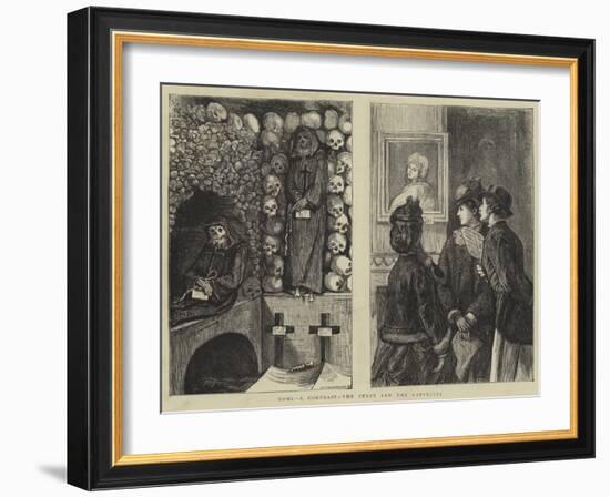 Rome, a Contrast, the Cenci and the Cappucini-Francis S. Walker-Framed Giclee Print