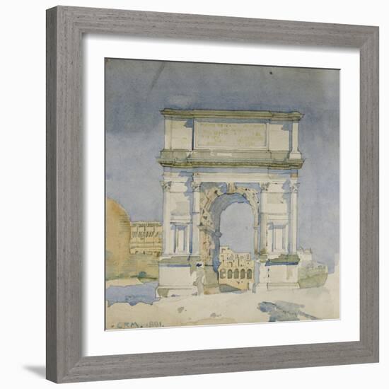 Rome, Arch of Titus, 1891-Charles Rennie Mackintosh-Framed Giclee Print