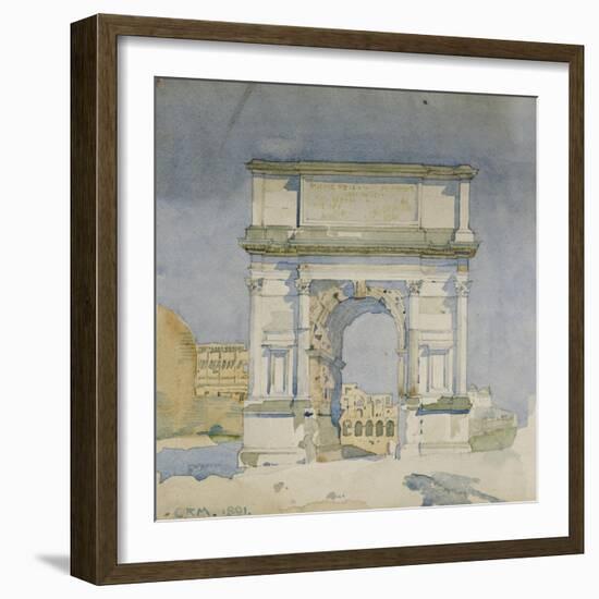 Rome, Arch of Titus, 1891-Charles Rennie Mackintosh-Framed Giclee Print